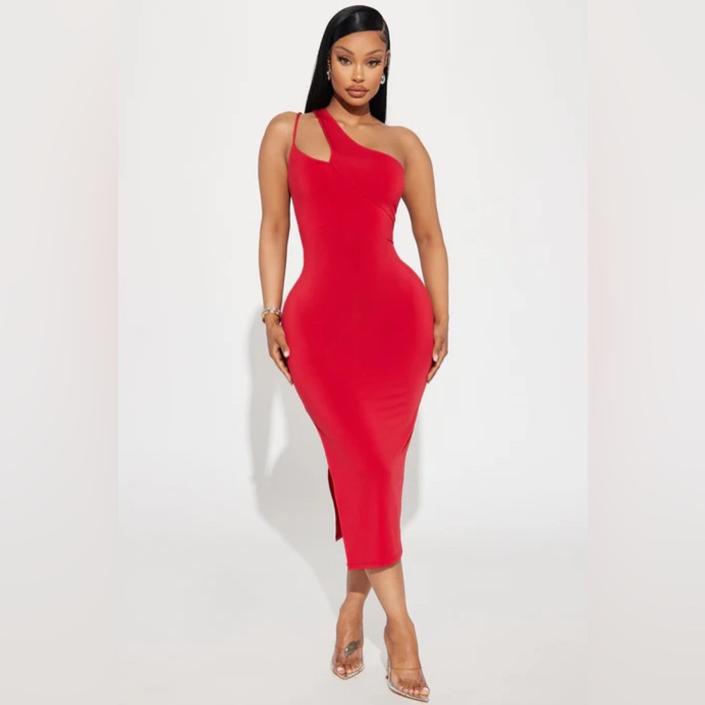 Fashion Nova red dress